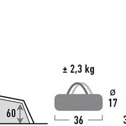 High Peak Sparrow LW Tent, Olijf -Campz-winkel high peak sparrow lw tent pesto red 8