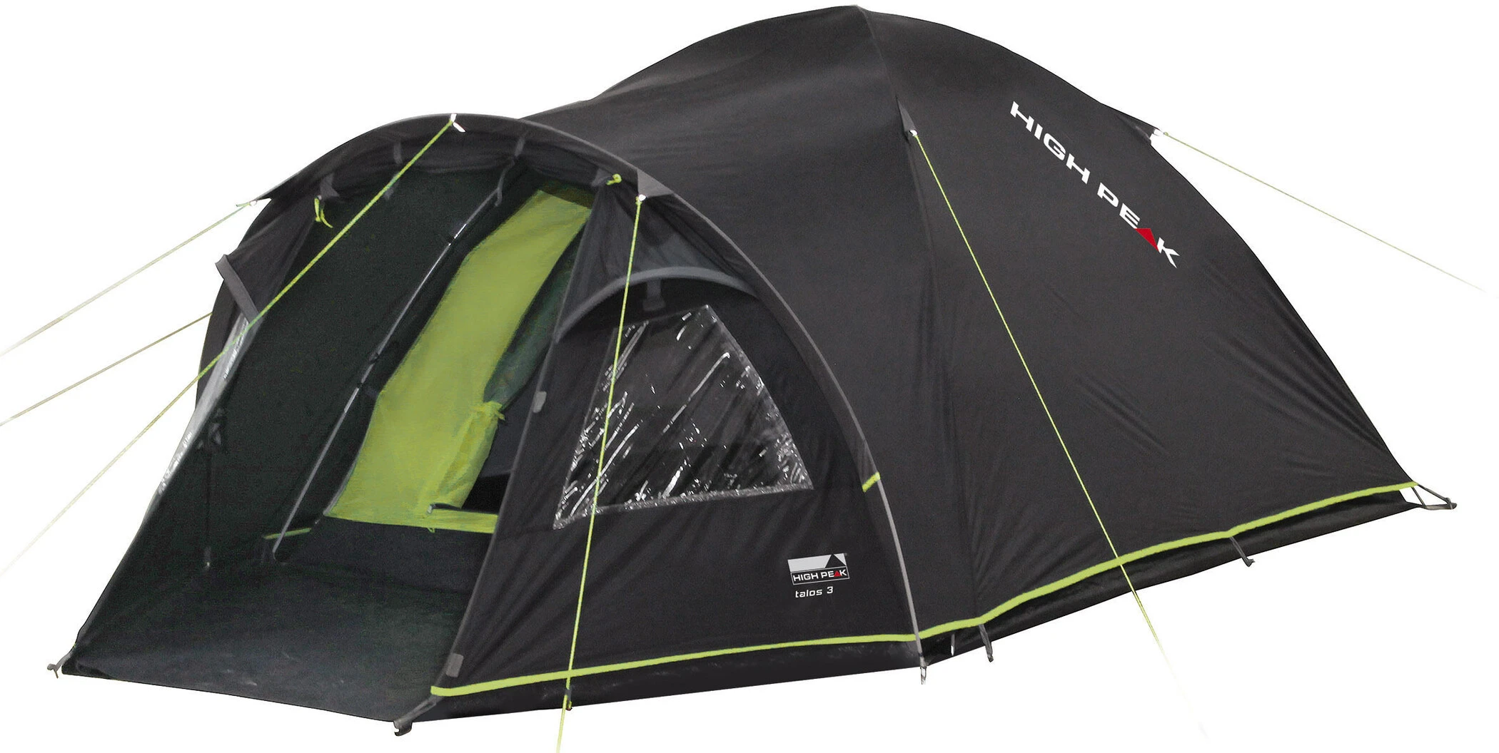 High Peak Talos 4 Tent, Zwart/groen 3 High Peak Talos 4 Tent, Zwart/groen