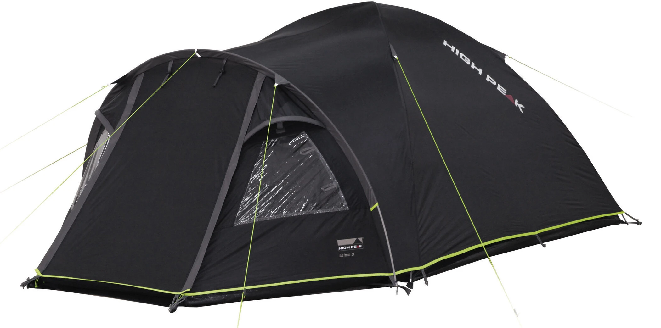High Peak Talos 4 Tent, Zwart/groen 4 High Peak Talos 4 Tent, Zwart/groen - Afbeelding 2