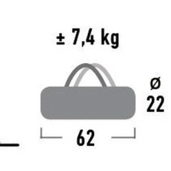 High Peak Veneto Tent, Grijs -Campz-winkel high peak veneto zelt hellgrau dunkelgrau blau 3