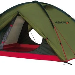 High Peak Woodpecker 3 Tent, Olijf/rood