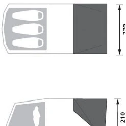 Nomad Porch Dogon 3 Air Tent, Beige -Campz-winkel nomad porch dogon 3 air tent twill 2