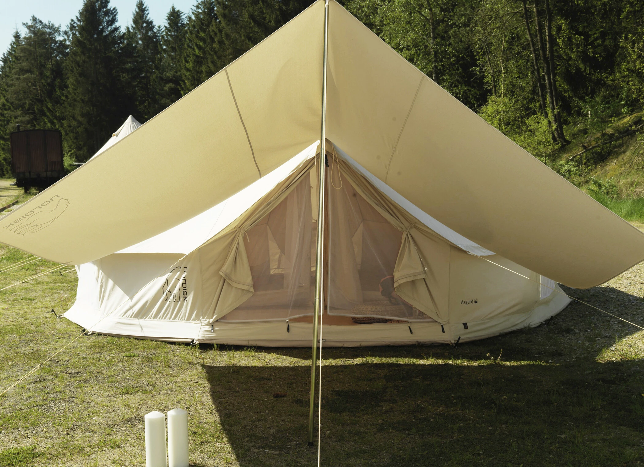 Nordisk Asgard 19.6 M² Tent Technisch Katoen, Beige 7 Nordisk Asgard 19.6 M² Tent Technisch Katoen, Beige - Afbeelding 5
