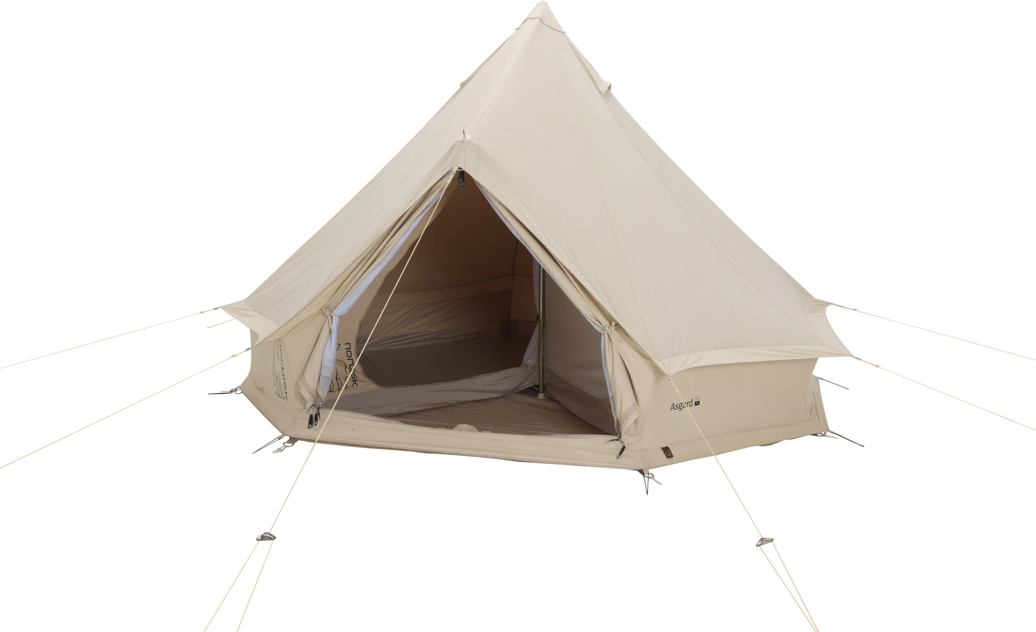 Nordisk Asgard 7.1 M² Tent Technisch Katoen, Beige 4 Nordisk Asgard 7.1 M² Tent Technisch Katoen, Beige - Afbeelding 2