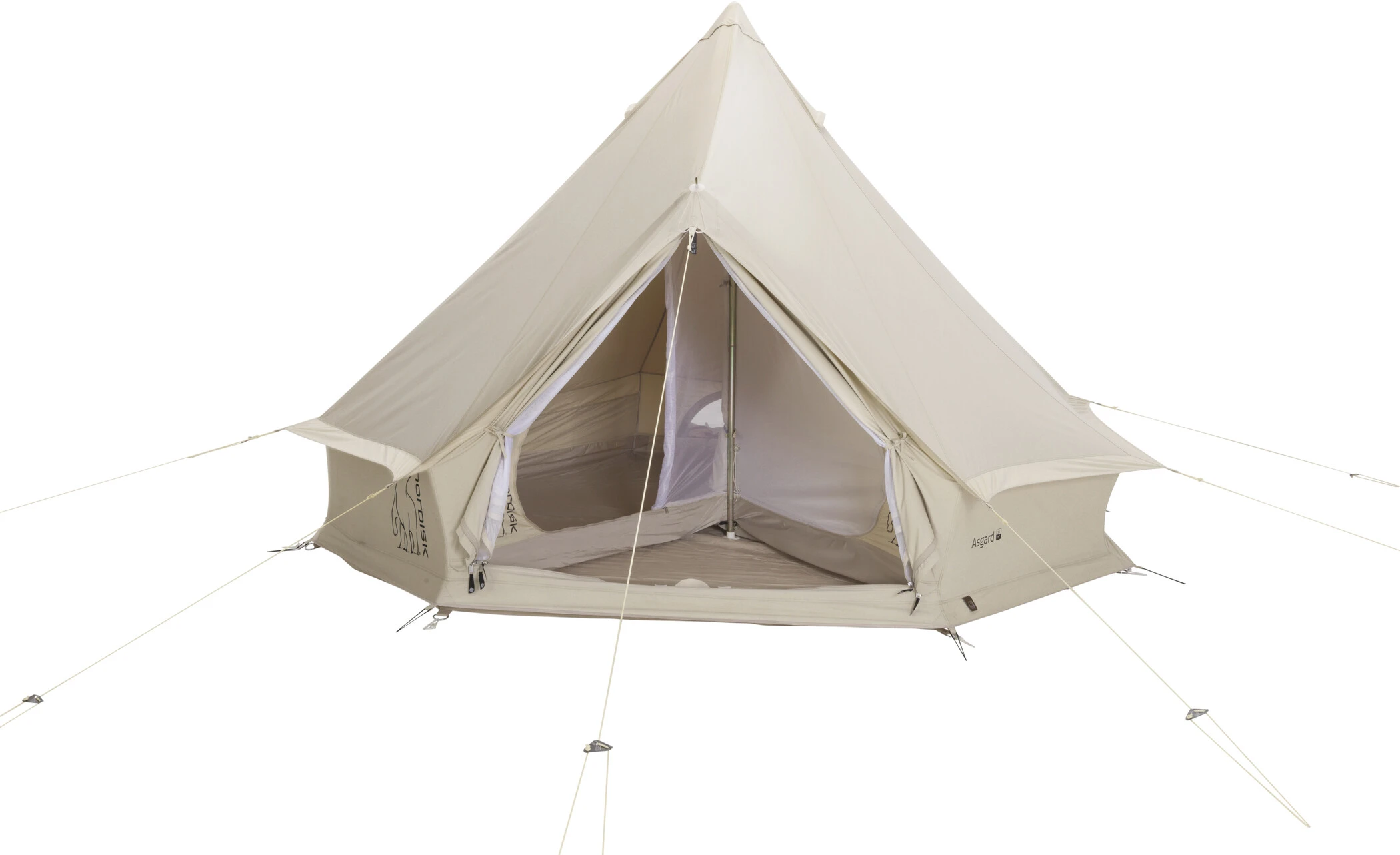 Nordisk Asgard 7.1 M² Tent Technisch Katoen, Beige 5 Nordisk Asgard 7.1 M² Tent Technisch Katoen, Beige - Afbeelding 3