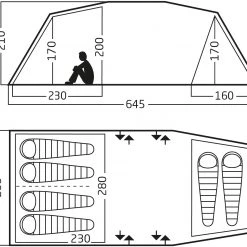 Nordisk Reisa 6 PU Tent, Bruin -Campz-winkel nordisk reisa 6 pu tent cashew brown 10