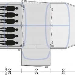 Outwell Airville 6SA Tent, Blauw 33 Outwell Airville 6SA Tent, Blauw -Campz-winkel outwell airville 6sa tent navy night 15