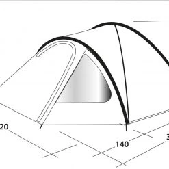 Outwell Cloud 5 Tent, Blauw/grijs -Campz-winkel outwell cloud 5 tent blue 10