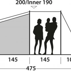 Outwell Dash 5 Tent, Blauw -Campz-winkel outwell dash 5 tent blue 22