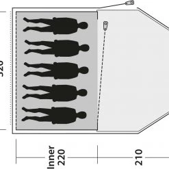 Outwell Earth 5 Tent, Blauw -Campz-winkel outwell earth 5 tent blue 12
