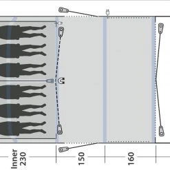 Outwell Hayward Lake 6ATC Tent, Blauw 28 Outwell Hayward Lake 6ATC Tent, Blauw -Campz-winkel outwell hayward lake 6atc tent 12