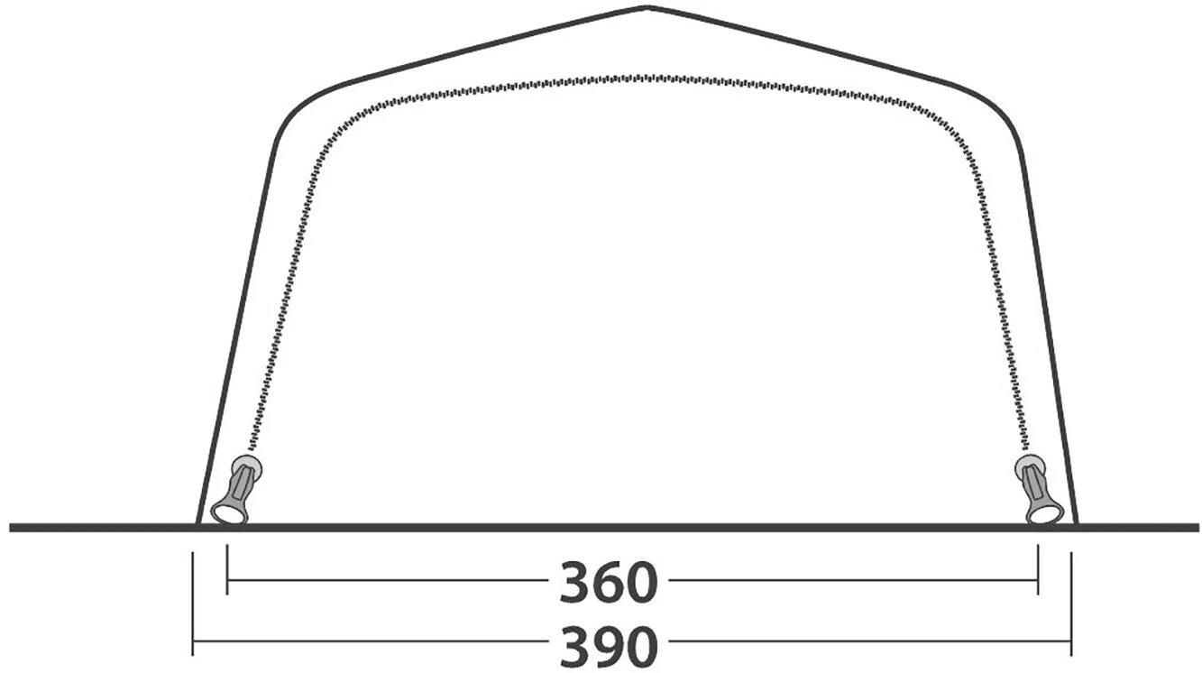 Outwell Hayward Lake 6ATC Tent, Blauw 16 Outwell Hayward Lake 6ATC Tent, Blauw - Afbeelding 14