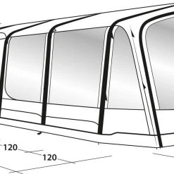 Outwell Knoxville 7SA Tent, Blauw -Campz-winkel outwell knoxville 7sa tent navy night 12