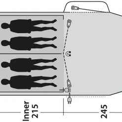 Outwell Springwood 4 Tent, Olijf -Campz-winkel outwell springwood 4 tent 10
