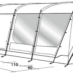 Outwell Vermont 7PE Tent, Blauw -Campz-winkel outwell vermont 7pe tent 10