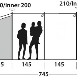 Outwell Winwood 8 Tent, Olijf -Campz-winkel outwell winwood 8 tent 12