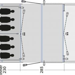 Outwell Wood Lake 6ATC Tent, Blauw/wit -Campz-winkel outwell wood lake 6atc tent navy night 9
