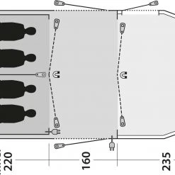 Outwell Yosemite Lake 4TC Tent, Olijf/wit 35 Outwell Yosemite Lake 4TC Tent, Olijf/wit -Campz-winkel outwell yosemite lake 4tc tent dark leaf 16