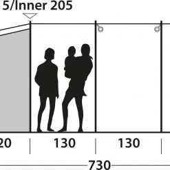 Outwell Yosemite Lake 5TC Tent, Olijf/wit 40 Outwell Yosemite Lake 5TC Tent, Olijf/wit -Campz-winkel outwell yosemite lake 5tc tent dark leaf 19
