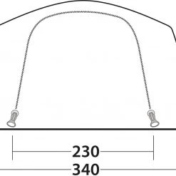 Outwell Yosemite Lake 5TC Tent, Olijf/wit 41 Outwell Yosemite Lake 5TC Tent, Olijf/wit -Campz-winkel outwell yosemite lake 5tc tent dark leaf 20
