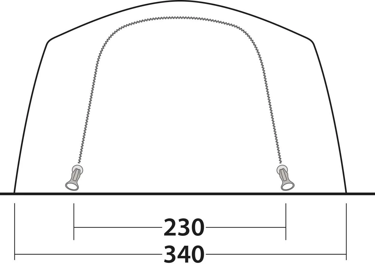 Outwell Yosemite Lake 5TC Tent, Olijf/wit 22 Outwell Yosemite Lake 5TC Tent, Olijf/wit - Afbeelding 20