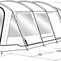 Outwell Yosemite Lake 6TC Tent, Olijf/wit 47 Outwell Yosemite Lake 6TC Tent, Olijf/wit -Campz-winkel outwell yosemite lake 6tc tent dark leaf 22