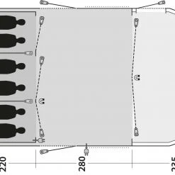 Outwell Yosemite Lake 6TC Tent, Olijf/wit 48 Outwell Yosemite Lake 6TC Tent, Olijf/wit -Campz-winkel outwell yosemite lake 6tc tent dark leaf 23
