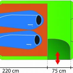 Rejka Antao II Light UL XL Tent, Groen -Campz-winkel rejka antao ii light ul xl tent forest green 3