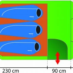 Rejka Antao III Light HC Tent, Groen -Campz-winkel rejka antao iii light hc tent emerald green 4