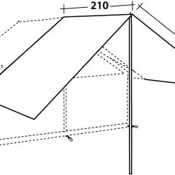 Robens Prospector Dakzeil, Beige -Campz-winkel robens prospector tarp 3