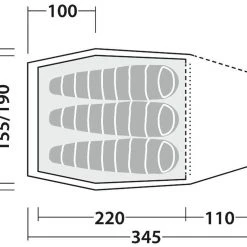 Robens Shikra Pro 3 Tent, Olijf -Campz-winkel robens shikra pro 3 tent 9