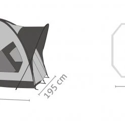 SALEWA Alpine Hut III Tent, Groen 5 SALEWA Alpine Hut III Tent, Groen -Campz-winkel salewa alpine hut iii teltta cactus grey 2