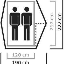 SALEWA Micra II Tent, Groen -Campz-winkel salewa micra ii tent cactus grey 2