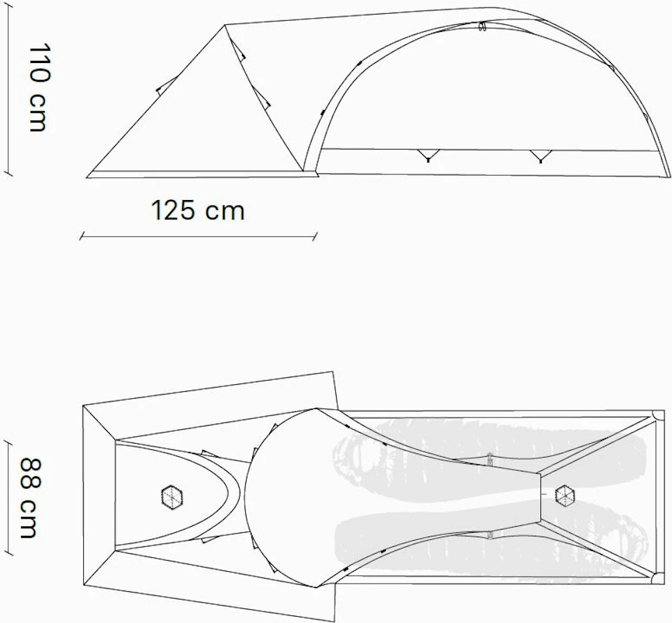 Samaya Assaut2 Nylon Vestibule, Grijs 5 Samaya Assaut2 Nylon Vestibule, Grijs - Afbeelding 3