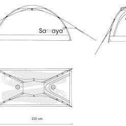 Samaya Assaut2 Tent, Blauw/grijs -Campz-winkel samaya assaut2 tent mineral blue 4