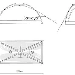 Samaya Assaut2 Ultra Tent, Wit/grijs -Campz-winkel samaya assaut2 ultra tent white 4
