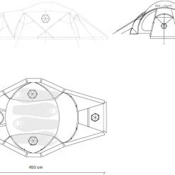 Samaya Base Camp Tent, Turquoise -Campz-winkel samaya base camp tent mineral blue 4