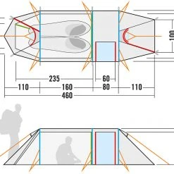 Tatonka Alaska 2.235 PU Tent, Olijf -Campz-winkel tatonka alaska 2235 pu zelt cocoon 10