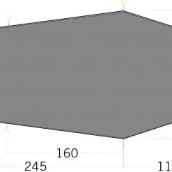 Tatonka LT Gargia 3 Floor Sheet 360x105/175cm, Grijs