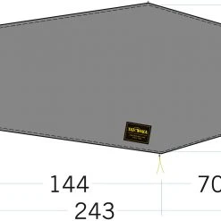 Tatonka LT Kyrkja Floor Sheet 243x68/110cm, Olijf