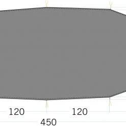 Tatonka LT Rokua 3 Floor Sheet 450x90/175cm, Olijf