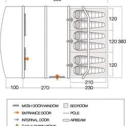 Vango Aether Air 600XL Tent, Blauw -Campz-winkel vango aether air 600xl tent moroccan blue 10