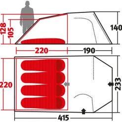 Wechsel Intrepid 4 Travel Line Tent, Bruin -Campz-winkel wechsel intrepid 4 travel line tent laurel oak 16